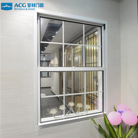 lifting and sliding window with white powder coated aluminum frame on China WDMA
