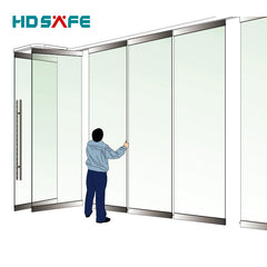modern design easy to install interior frameless glass partition sliding door on China WDMA