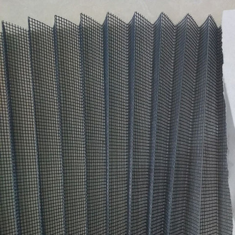 retractable insect window screen/pleated fly screen mesh/foldable insect screen netting on China WDMA