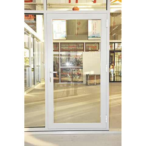 standard commercial double glass french casement door Aluminum alloy frame Hinged doors for Bathroom Toilet on China WDMA