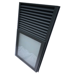 standard size jalousie aluminium double glass casement window on China WDMA