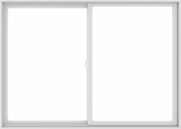 WDMA 84X60 (83.5 x 59.5 inch) White uPVC/Vinyl Sliding Window without Grids Interior