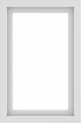 WDMA 24x36 (23.5 x 35.5 inch) black uPVC/Vinyl Picture Window without Grids Interior