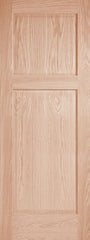 WDMA 12x80 Door (1ft by 6ft8in) Interior Swing Pine 202E Wood 2 Panel Transitional Ovolo Single Door 1