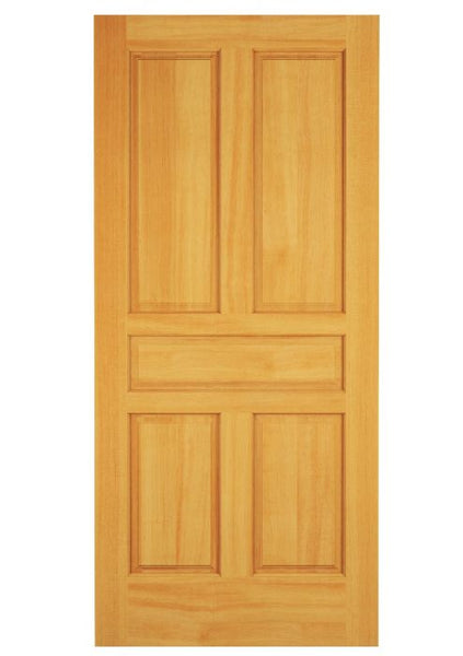 WDMA 12x80 Door (1ft by 6ft8in) Exterior Swing Knotty Alder Wood 5 Panel Rustic Single Door 1