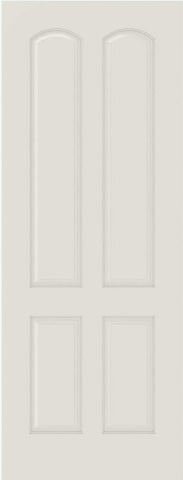 WDMA 12x80 Door (1ft by 6ft8in) Interior Bypass Smooth 4080 MDF 4 Panel Arch Panel Single Door 1