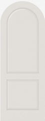 WDMA 12x80 Door (1ft by 6ft8in) Interior Swing Smooth 2040R MDF 2 Panel Round Top and Panel Single Door 1