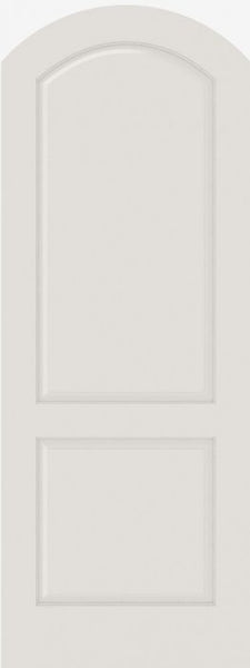 WDMA 12x80 Door (1ft by 6ft8in) Interior Swing Smooth 2020AR MDF 2 Panel Arch Top and Panel Single Door 1