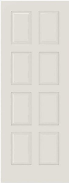 WDMA 12x80 Door (1ft by 6ft8in) Interior Barn Smooth 8010 MDF 8 Panel Single Door 1