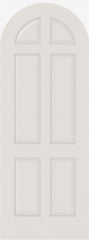 WDMA 12x80 Door (1ft by 6ft8in) Interior Swing Smooth 6040R MDF 6 Panel Round Top and Panel Single Door 1