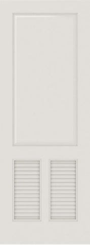 WDMA 12x80 Door (1ft by 6ft8in) Interior Swing Smooth SL-3190-PNL-LVR MDF 3 Panel Vented Louver Single Door 1