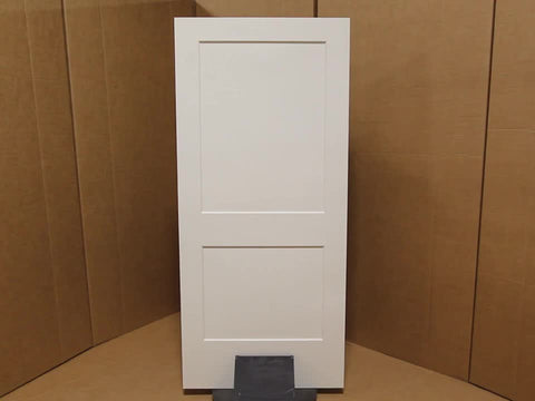 WDMA 18x80 Door (1ft6in by 6ft8in) Interior Swing Smooth 80in Monroe 2 Panel Shaker Hollow Core Single Door|1-3/8in Thick 3