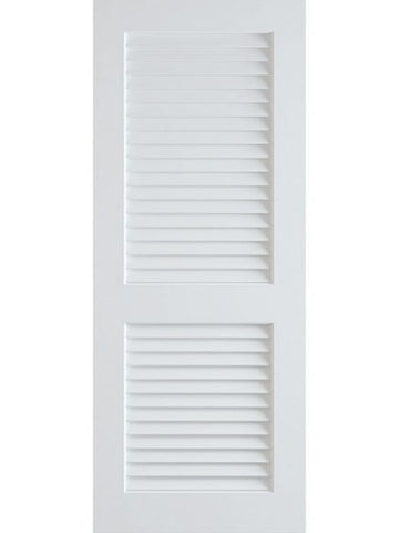 WDMA 18x80 Door (1ft6in by 6ft8in) Interior Barn Pine 80in Primed False Plantation Louvers Single Door| 730 1