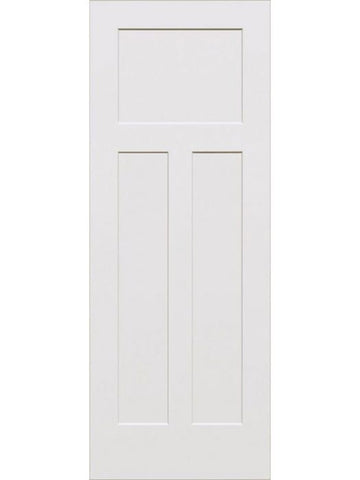 WDMA 18x80 Door (1ft6in by 6ft8in) Interior Barn Smooth 80in 3-Panel Craftsman Primed 1