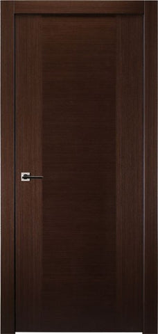 WDMA 18x80 Door (1ft6in by 6ft8in) Interior Swing Wenge Prefinished Gentle Modern Single Door 1
