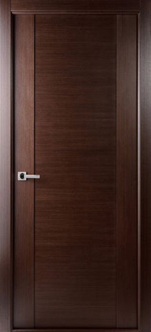 WDMA 18x80 Door (1ft6in by 6ft8in) Interior Swing Wenge Prefinished Massimo 200 Modern Single Door 1