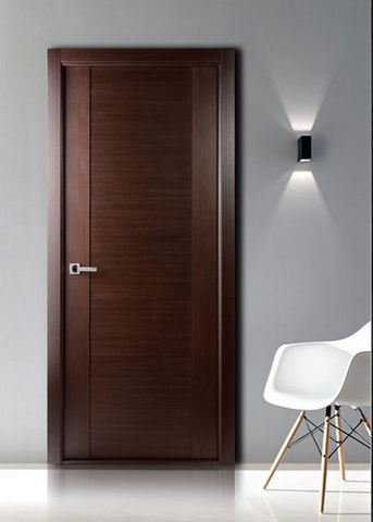 WDMA 18x80 Door (1ft6in by 6ft8in) Interior Swing Wenge Prefinished Massimo 200 Modern Single Door 3