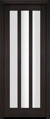 WDMA 18x80 Door (1ft6in by 6ft8in) Interior Barn Mahogany Modern Slim 3 Glass Shaker Exterior or Single Door 2