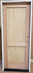 WDMA 18x80 Door (1ft6in by 6ft8in) Interior Barn Mahogany Modern 2 Flat Panel Shaker Exterior or Single Door 2