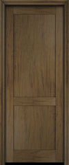 WDMA 18x80 Door (1ft6in by 6ft8in) Interior Barn Mahogany Modern 2 Flat Panel Shaker Exterior or Single Door 5