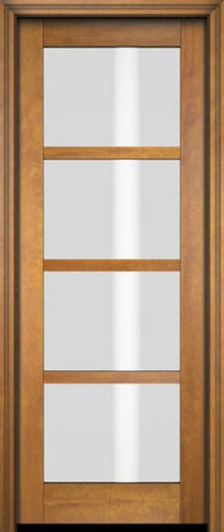 WDMA 18x80 Door (1ft6in by 6ft8in) Exterior Barn Mahogany 4 Lite Windermere Shaker or Interior Single Door 1