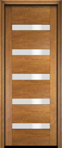 WDMA 18x80 Door (1ft6in by 6ft8in) Exterior Barn Mahogany Modern Slimlite 501 Shaker or Interior Single Door 1