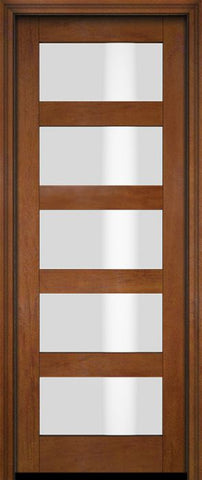 WDMA 18x80 Door (1ft6in by 6ft8in) Exterior Barn Mahogany Modern 5 Lite Shaker or Interior Single Door 4