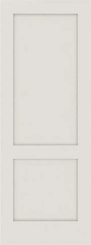 WDMA 18x84 Door (1ft6in by 7ft) Interior Swing Smooth 84in Primed 2 Panel Shaker Single Door|1-3/8in Thick 1