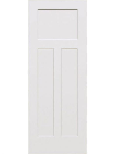 WDMA 18x96 Door (1ft6in by 8ft) Interior Swing Smooth 96in 3-Panel Craftsman Primed 1