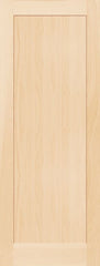 WDMA 18x96 Door (1ft6in by 8ft) Interior Swing Pine 7910 Wood 1 Panel Contemporary Modern Shaker Single Door 1