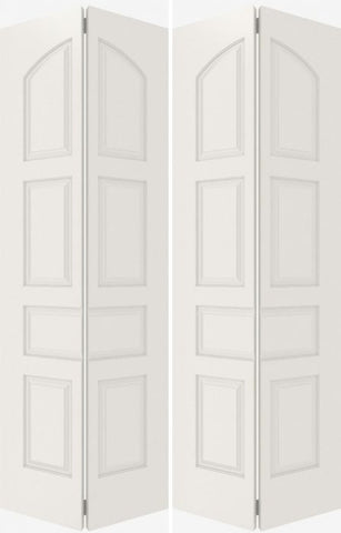 WDMA 20x80 Door (1ft8in by 6ft8in) Interior Barn Smooth 7020 MDF 7 Panel Arch Panel Double Door 2