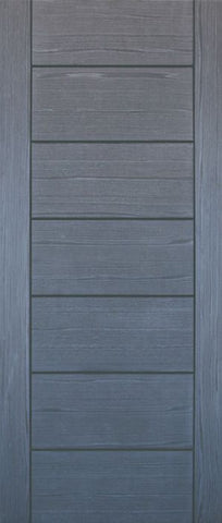 WDMA 24x80 Door (2ft by 6ft8in) Interior Barn Woodgrain Contemporary Modern Ash Gray Single Door MD 15 1