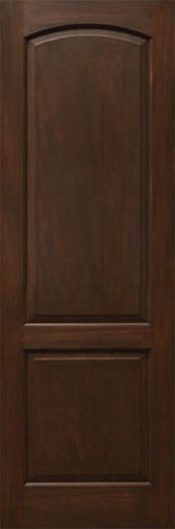 WDMA 24x96 Door (2ft by 8ft) Interior Mahogany 96in Two Panel Soft Arch Ovalo Sticking Single Door 1