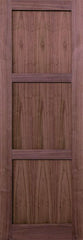 WDMA 24x96 Door (2ft by 8ft) Interior Walnut 96in 3 Panel Square Sticking Compression Fit Single Door 2