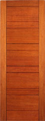 WDMA 24x96 Door (2ft by 8ft) Exterior Mahogany Flush Single Door Contemporary Design 1