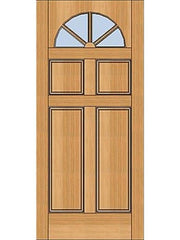 WDMA 30x80 Door (2ft6in by 6ft8in) Exterior Fir 1-3/4in Fan Light Doors 1