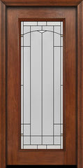 WDMA 30x80 Door (2ft6in by 6ft8in) Exterior Mahogany Full Lite Single Entry Door Topaz Glass 1