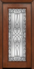 WDMA 30x80 Door (2ft6in by 6ft8in) Exterior Mahogany Full Lite Single Entry Door Wyngate Glass 1