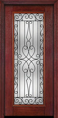 WDMA 30x80 Door (2ft6in by 6ft8in) Exterior Cherry Full Lite Single Entry Door Wyngate Glass 1