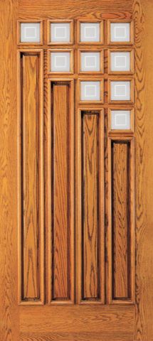 WDMA 30x80 Door (2ft6in by 6ft8in) Exterior Mahogany 9 Lite External Single Door 1