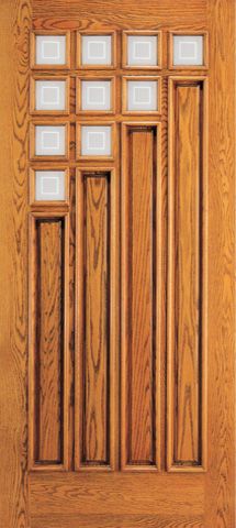 WDMA 30x80 Door (2ft6in by 6ft8in) Exterior Mahogany 9 Lite Single Door 1
