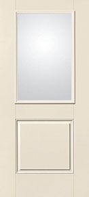 WDMA 30x80 Door (2ft6in by 6ft8in) Exterior Smooth Fiberglass Impact Door 6ft8in 1/2 Lite Low-E 1
