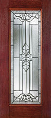 WDMA 30x80 Door (2ft6in by 6ft8in) Exterior Cherry Full Lite Single Entry Door CD Glass 1