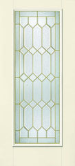 WDMA 30x80 Door (2ft6in by 6ft8in) Exterior Smooth Fiberglass Impact Door Full Lite With Stile Lines Crystalline 6ft8in 1