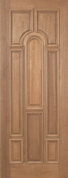WDMA 30x96 Door (2ft6in by 8ft) Exterior Mahogany Revis Single Door Plain Panel - 8ft Tall 1