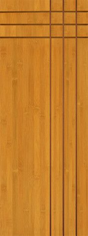 WDMA 30x96 Door (2ft6in by 8ft) Interior Swing Bamboo BM-3 Moderno Flush Panel Grooved Panel Modern Single Door 1