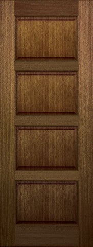 WDMA 30x96 Door (2ft6in by 8ft) Exterior Mahogany 96in 4 Panel DoorCraft Door 1
