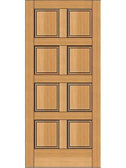 WDMA 32x80 Door (2ft8in by 6ft8in) Exterior Fir 1-3/4in 8 Panel Doors 1