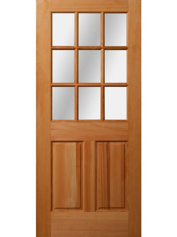 WDMA 32x80 Door (2ft8in by 6ft8in) Exterior Fir 1-3/4in 9 light Doors 1