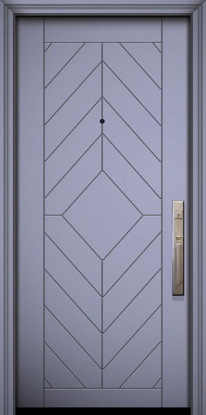 WDMA 32x80 Door (2ft8in by 6ft8in) Exterior Smooth IMPACT | 80in Lynnwood Solid Contemporary Door 1